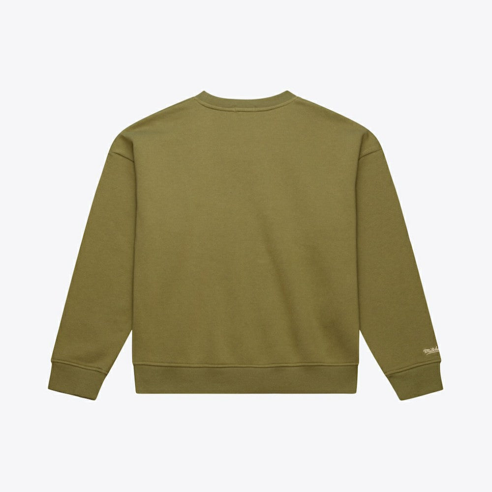 New York Yankees Mitchell & Ness Women's Cooperstown Collection Fleece Sweatshirt - Olive - Mitchell & Ness Sale