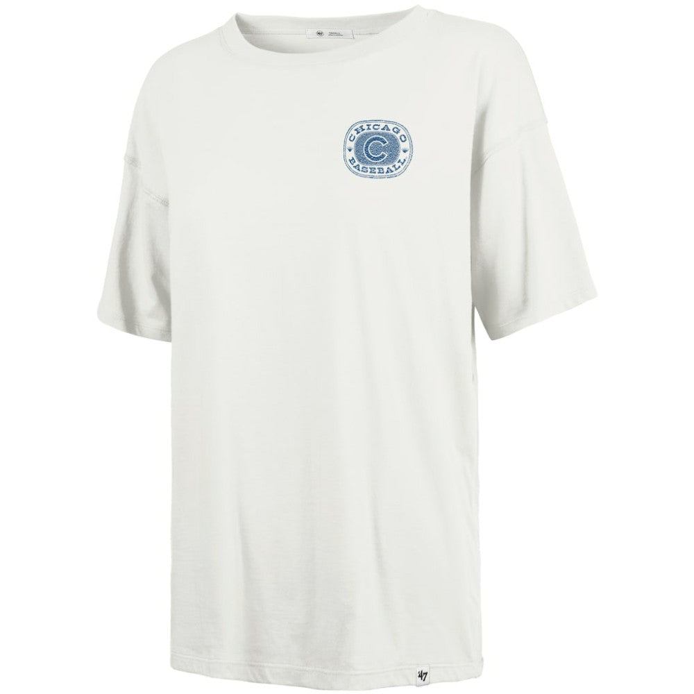 Chicago Cubs '47 Women's Back Canyon Sadie T-Shirt - Natural - 47 brand Sale
