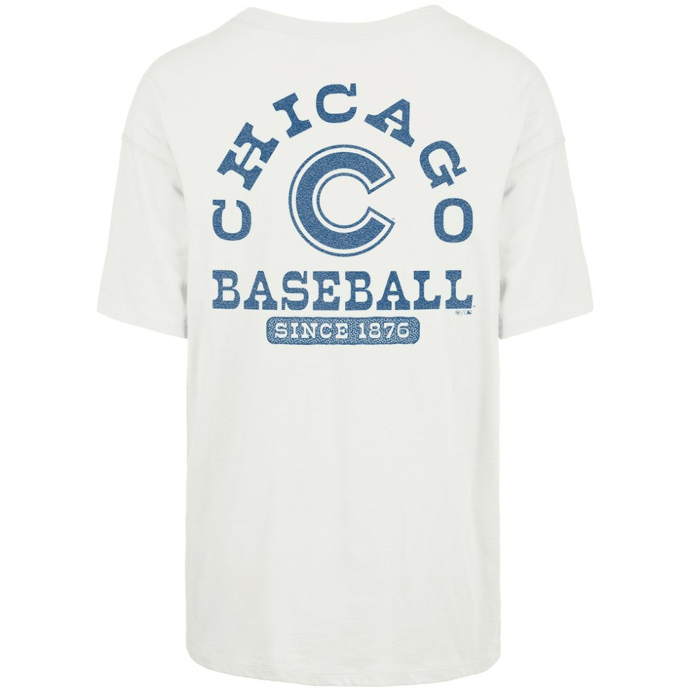 Chicago Cubs '47 Women's Back Canyon Sadie T-Shirt - Natural - 47 brand Sale