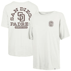 San Diego Padres '47 Women's Back Canyon Sadie T-Shirt - Natural - 47 brand Lifestyle