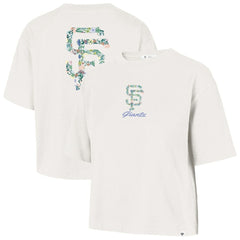 San Francisco Giants '47 Women's Full Bloom Cropped T-Shirt - Natural - 47 brand Online