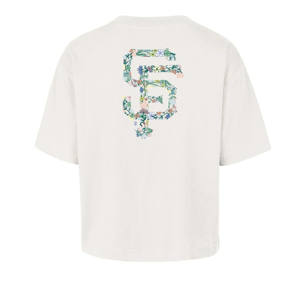 San Francisco Giants '47 Women's Full Bloom Cropped T-Shirt - Natural - 47 brand Online