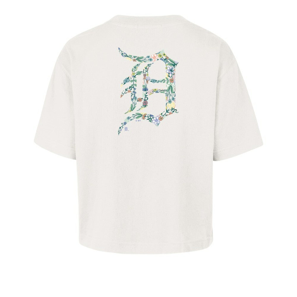 Detroit Tigers '47 Women's Full Bloom Cropped T-Shirt - Natural - 47 brand Online