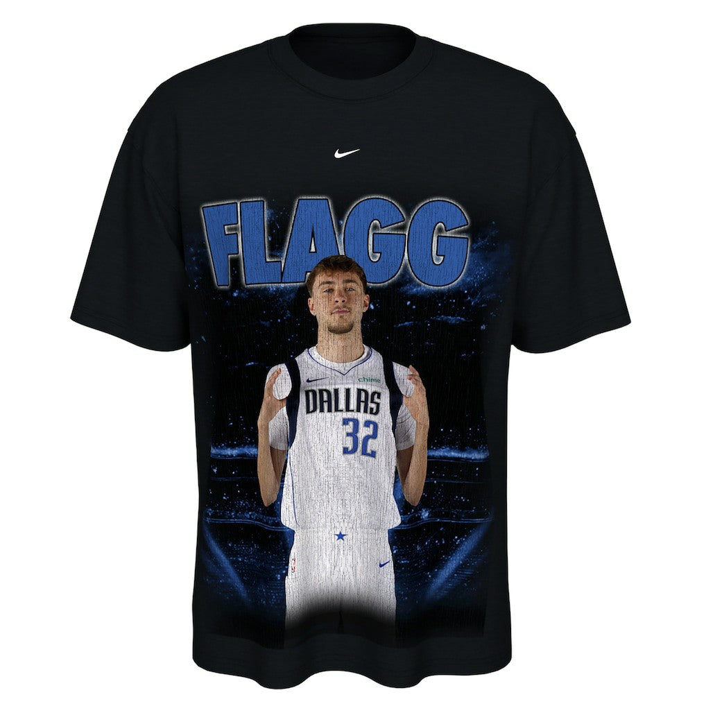 Cooper Flagg Dallas Mavericks Unisex New Faces x New Places T-Shirt for sale Black | Nike Lifestyle