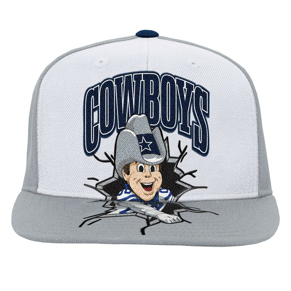 Mitchell & Ness Dallas Cowboys Youth Team Mascot Snapback Hat Gray