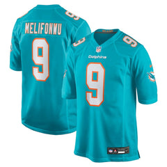 Nike Ifeatu Melifonwu Miami Dolphins Team Game Jersey Aqua