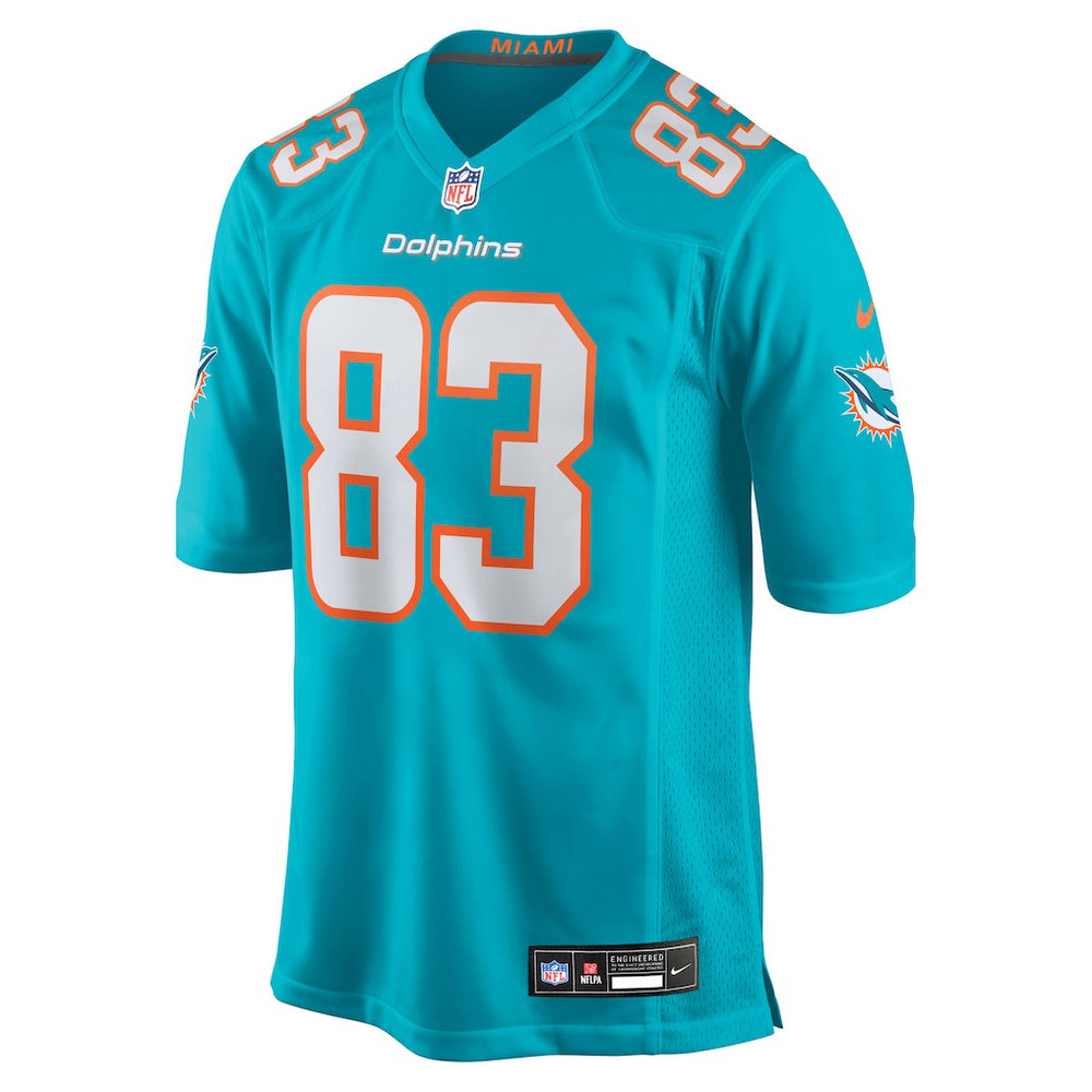 Nike Darren Waller Miami Dolphins Team Game Jersey Aqua