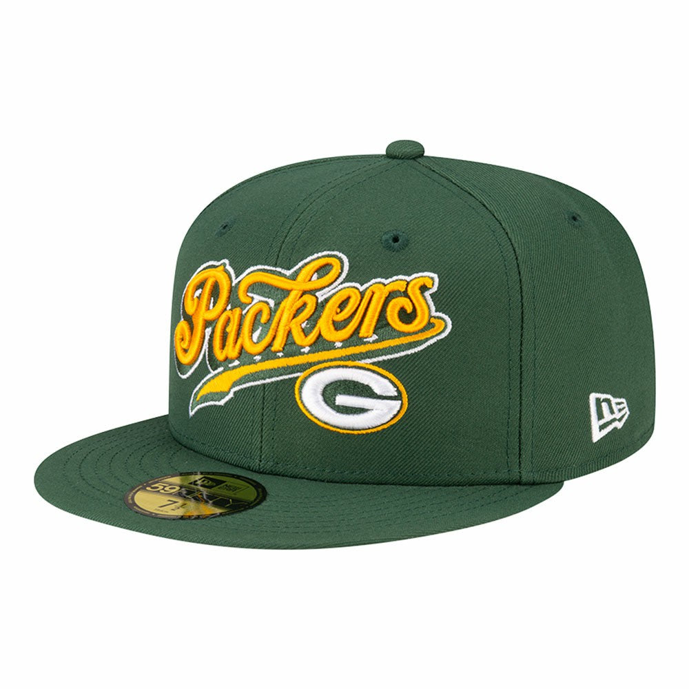 Green Bay Packers New Era Born x Raised 59FIFTY Fitted Hat Green