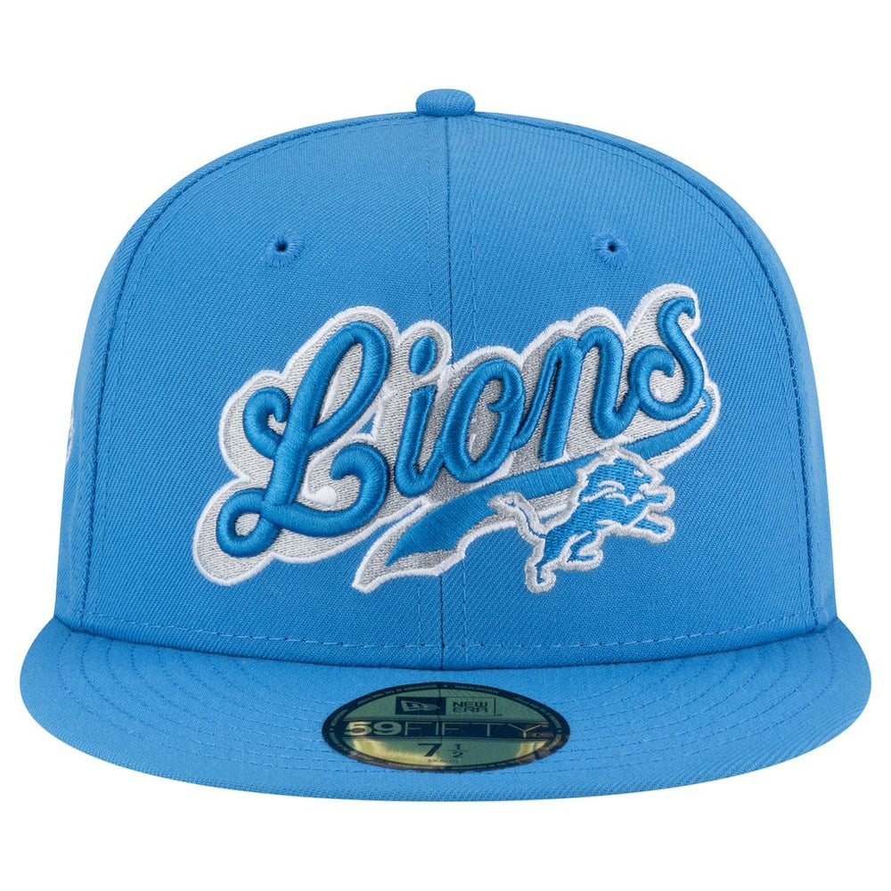 Detroit Lions New Era Born x Raised 59FIFTY Fitted Hat Blue