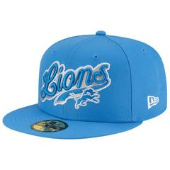 Detroit Lions New Era Born x Raised 59FIFTY Fitted Hat Blue