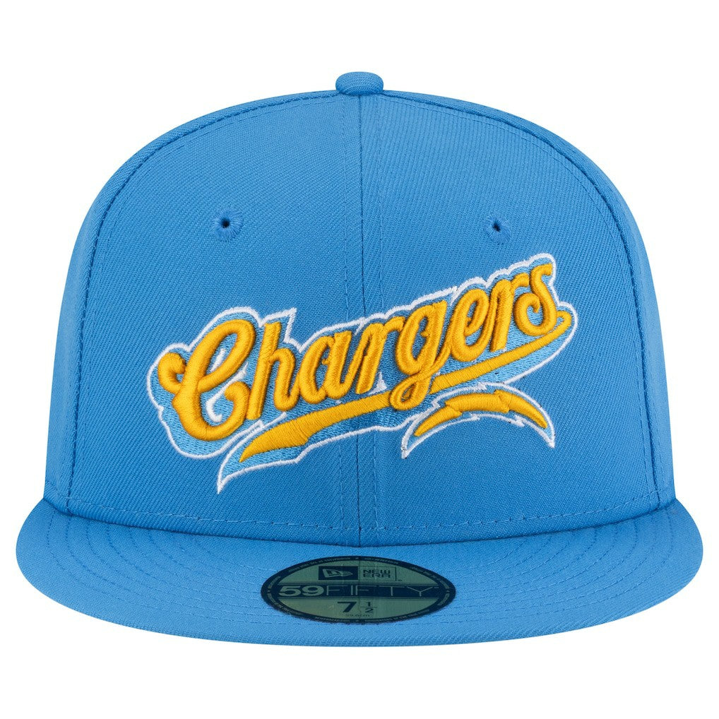 Los Angeles Chargers New Era Born x Raised 59FIFTY Fitted Hat Powder Blue
