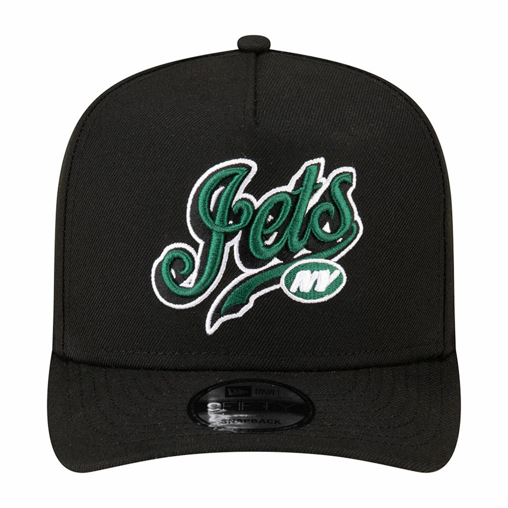 New York Jets New Era Born x Raised A-Frame 9FIFTY Snapback Hat Black