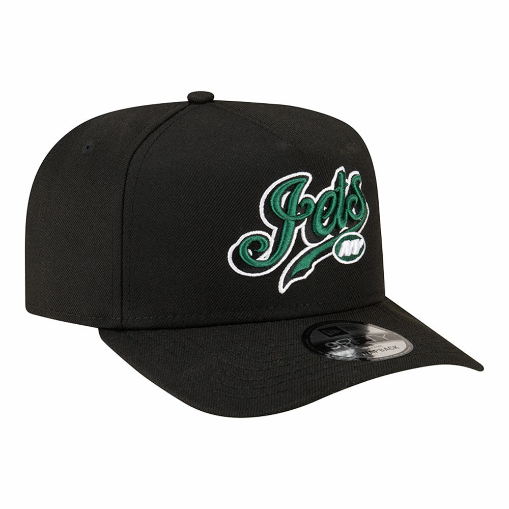 New York Jets New Era Born x Raised A-Frame 9FIFTY Snapback Hat Black