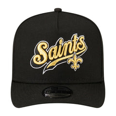 New Orleans Saints New Era Born x Raised A-Frame 9FIFTY Snapback Hat Black
