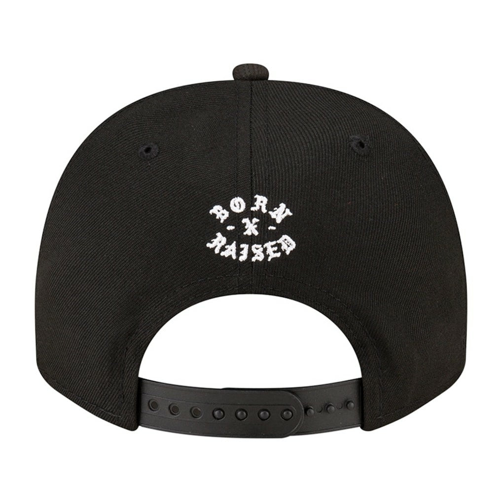 New Orleans Saints New Era Born x Raised A-Frame 9FIFTY Snapback Hat Black