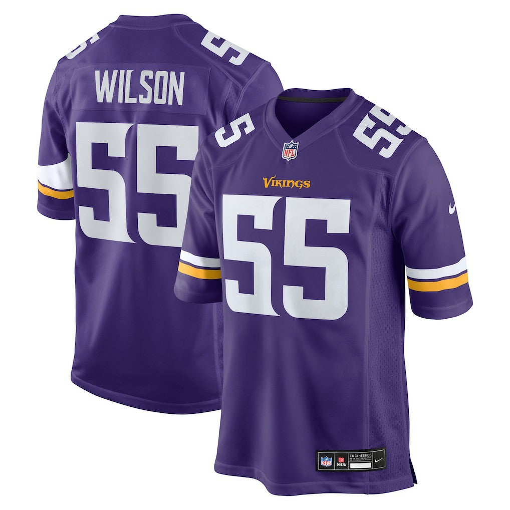 Nike Eric Wilson Minnesota Vikings Team Game Jersey Purple