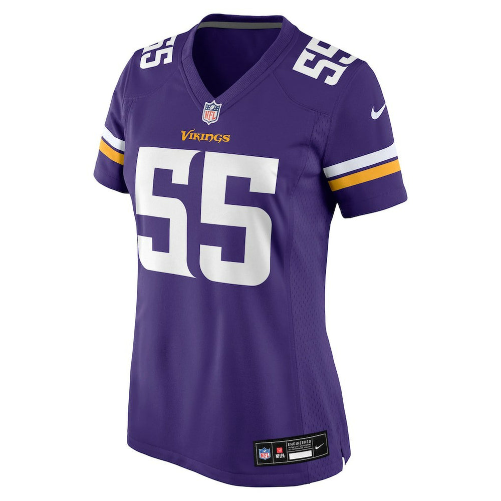 Nike Eric Wilson Minnesota Vikings Women's Team Game Jersey Purple