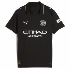 Erling Haaland Manchester City Youth 2025/26 Away Replica Player Jersey Black - Puma