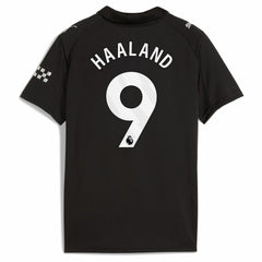Erling Haaland Manchester City Youth 2025/26 Away Replica Player Jersey Black - Puma