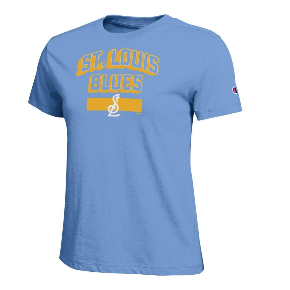 St. Louis Blues Champion Women's Team T-Shirt - Light Blue - NHL 203339626