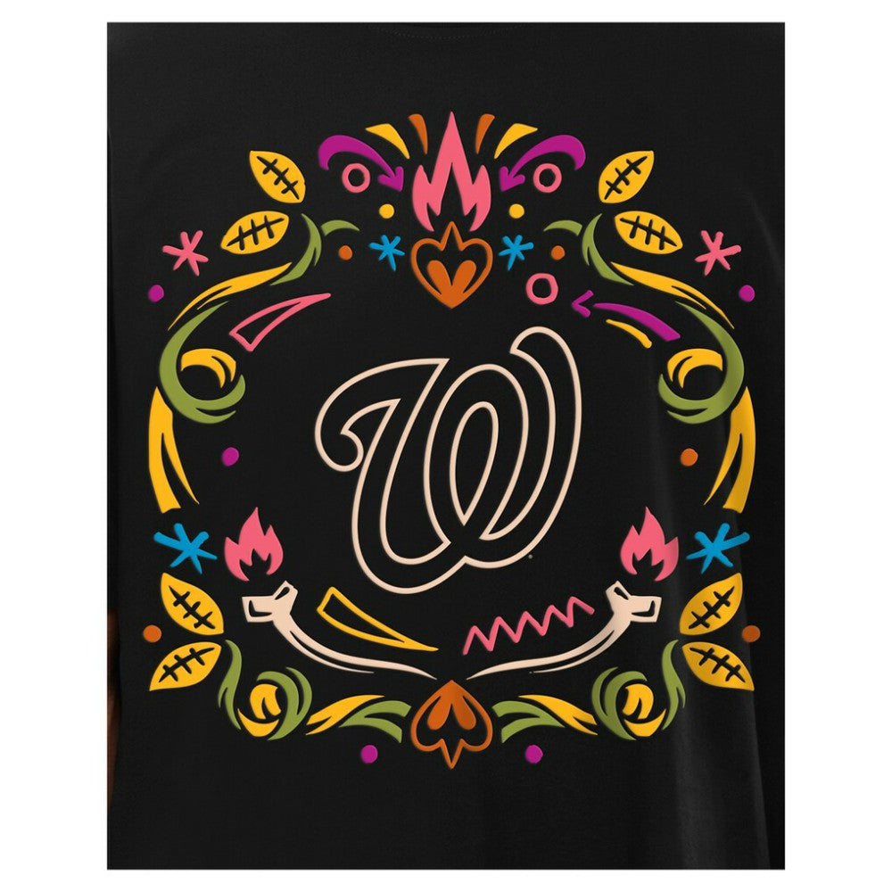 Washington Nationals New Era Día de los Muertos T-Shirt - Black - New Era Sale