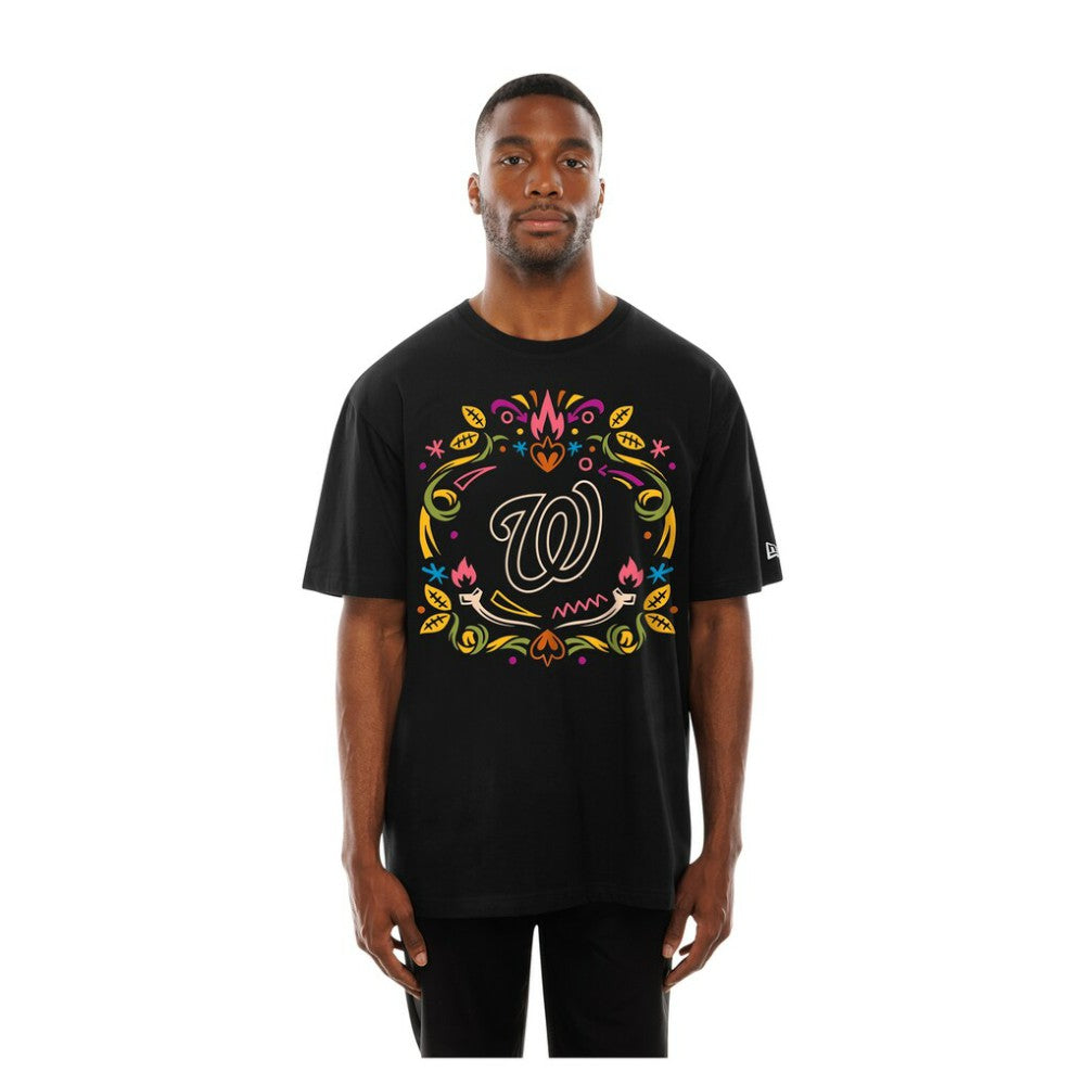 Washington Nationals New Era Día de los Muertos T-Shirt - Black - New Era Sale