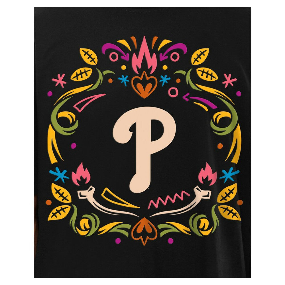 Philadelphia Phillies New Era Día de los Muertos T-Shirt - Black - New Era Online