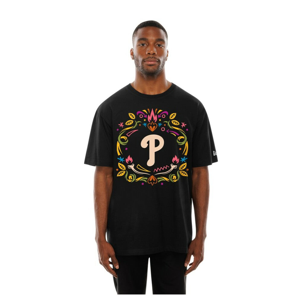 Philadelphia Phillies New Era Día de los Muertos T-Shirt - Black - New Era Online