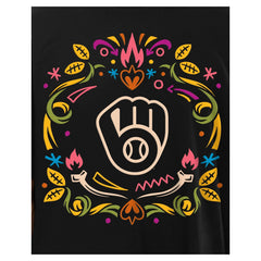 Milwaukee Brewers New Era Día de los Muertos T-Shirt - Black - New Era on Sale