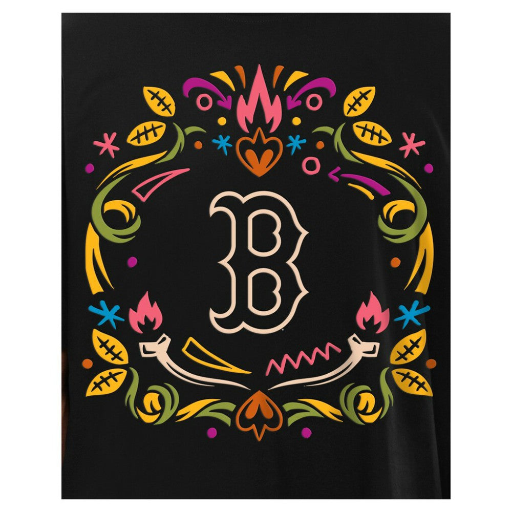 Boston Red Sox New Era Día de los Muertos T-Shirt - Black - New Era Sale