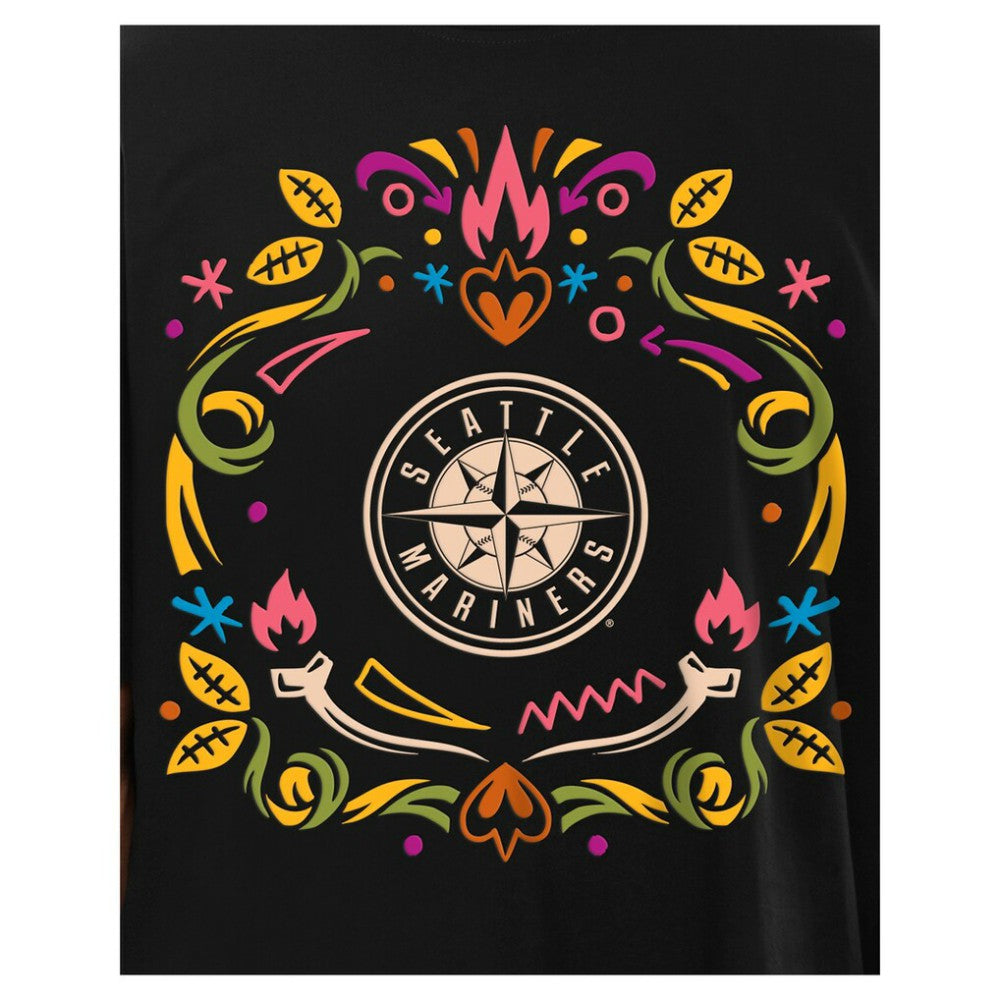 Seattle Mariners New Era Día de los Muertos T-Shirt - Black - New Era Online