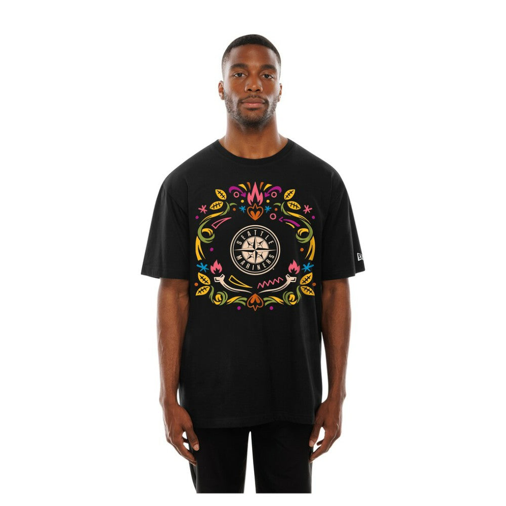 Seattle Mariners New Era Día de los Muertos T-Shirt - Black - New Era Online
