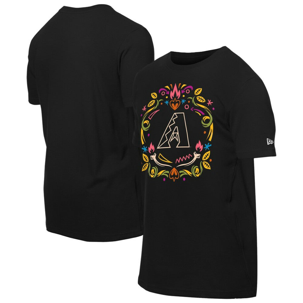 Arizona Diamondbacks New Era Día de los Muertos T-Shirt - Black - New Era Online