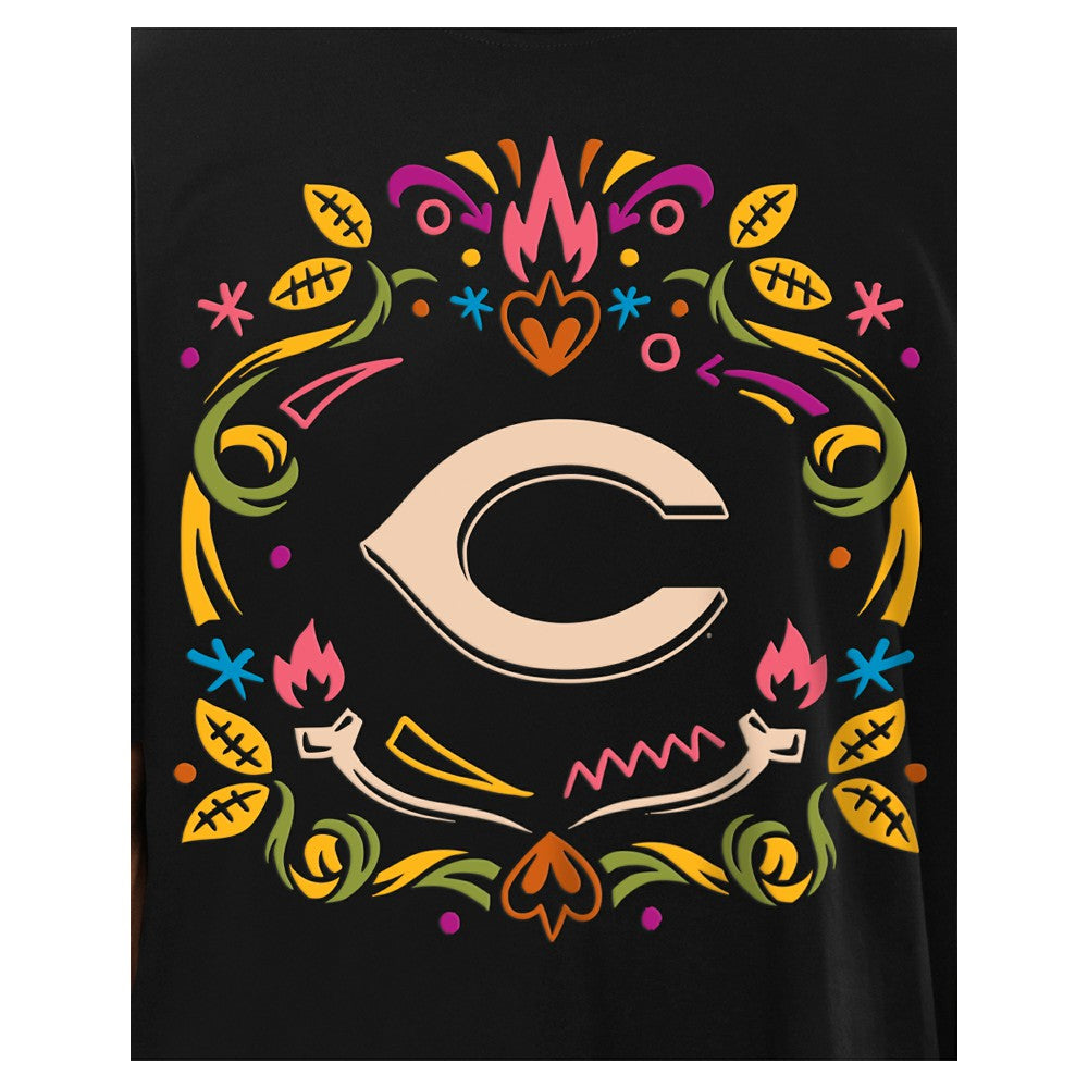 Cincinnati Reds New Era Día de los Muertos T-Shirt - Black - New Era Online
