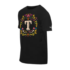 Texas Rangers New Era Día de los Muertos T-Shirt - Black - New Era Sale