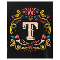 Texas Rangers New Era Día de los Muertos T-Shirt - Black - New Era Sale
