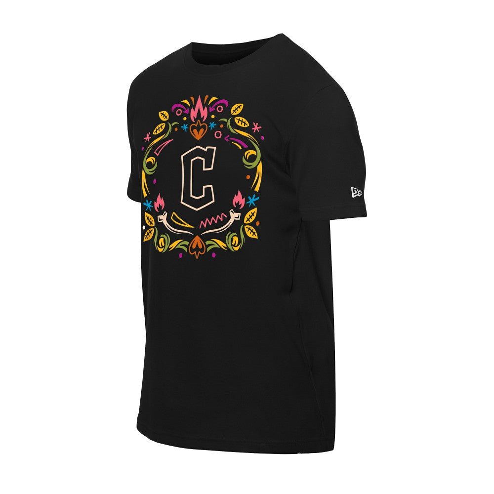 Cleveland Guardians New Era Día de los Muertos T-Shirt - Black - New Era on Sale