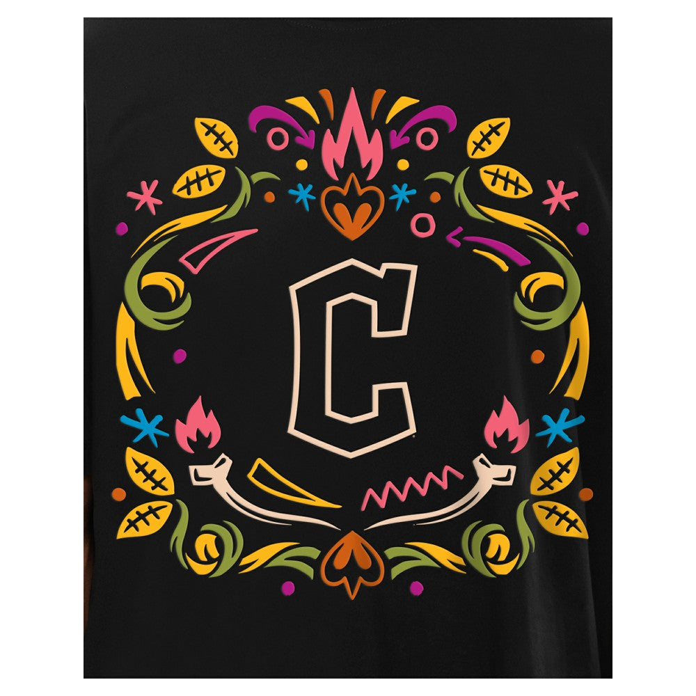Cleveland Guardians New Era Día de los Muertos T-Shirt - Black - New Era on Sale