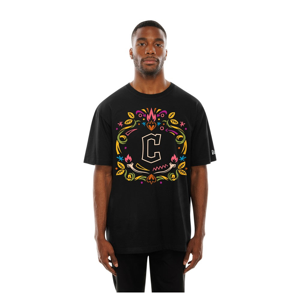 Cleveland Guardians New Era Día de los Muertos T-Shirt - Black - New Era on Sale