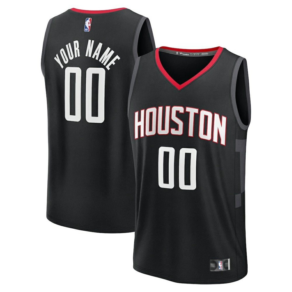 Houston Rockets Youth Fast Break Custom Jersey Statement Edition Black | Fanatics Lifestyle