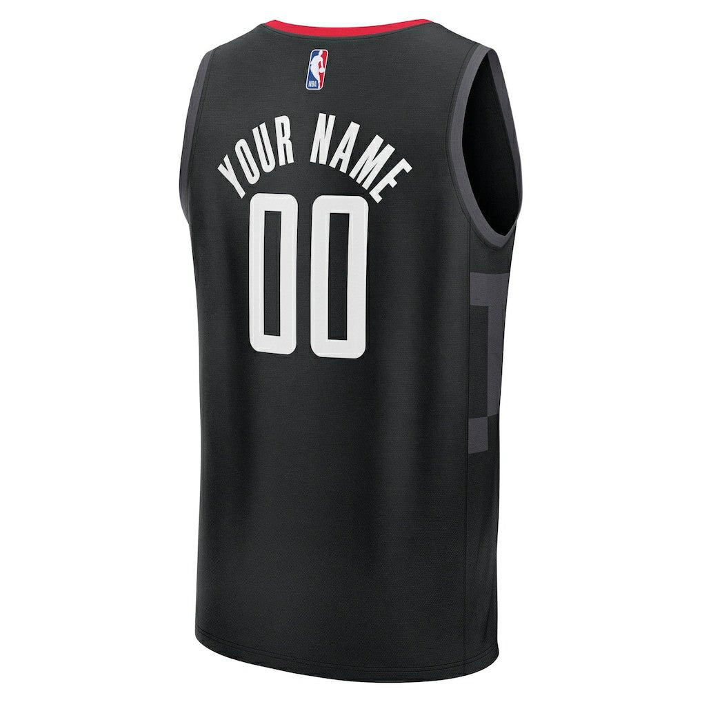 Houston Rockets Youth Fast Break Custom Jersey Statement Edition Black | Fanatics Lifestyle