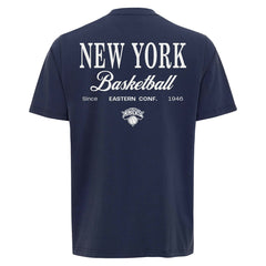 New York Knicks Sportiqe Unisex Athletic Club Collection Duke Relaxed Fit Premium T-Shirt Blue