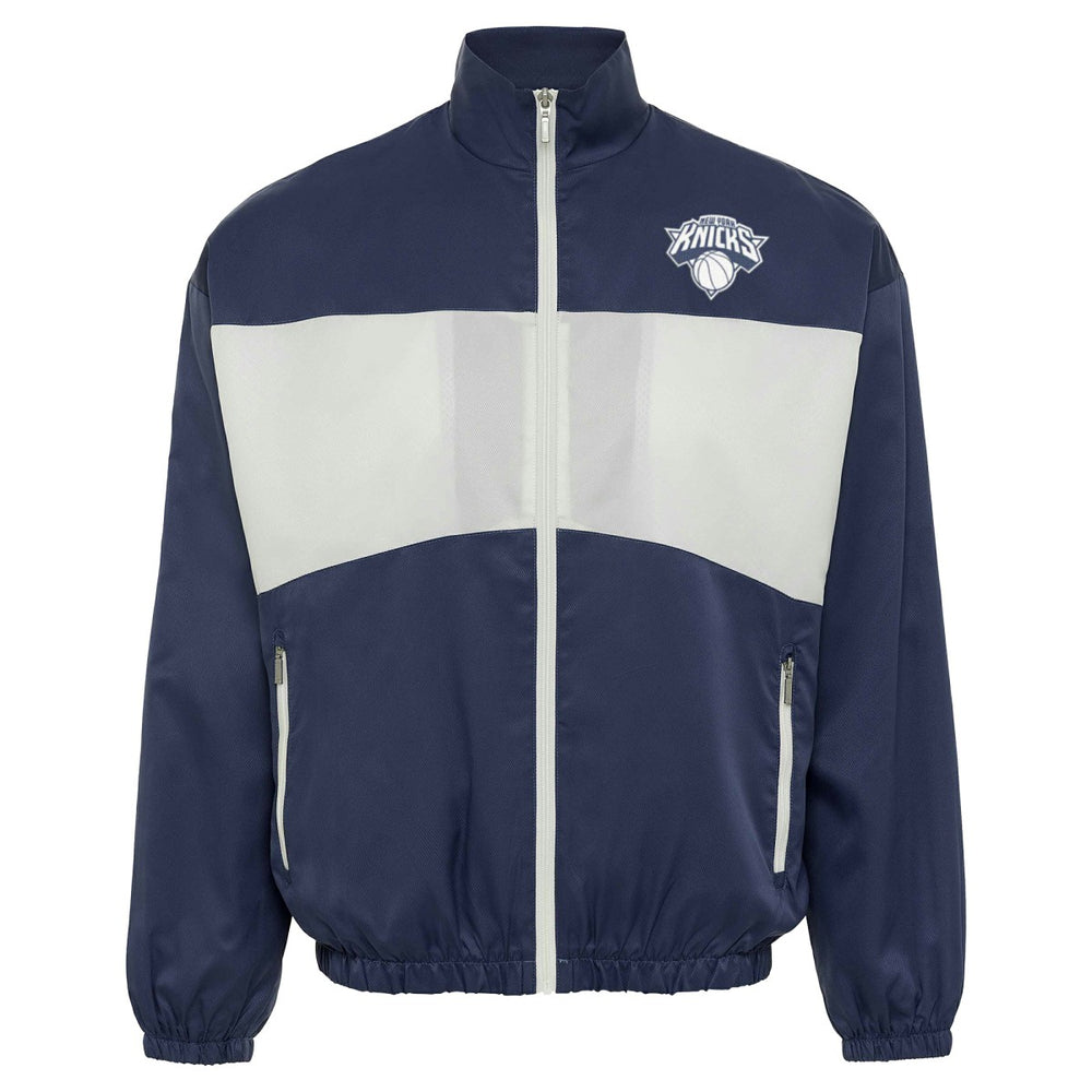 New York Knicks Sportiqe Unisex Athletic Club Collection Senna Premium Lightweight Full-Zip Jacket Blue