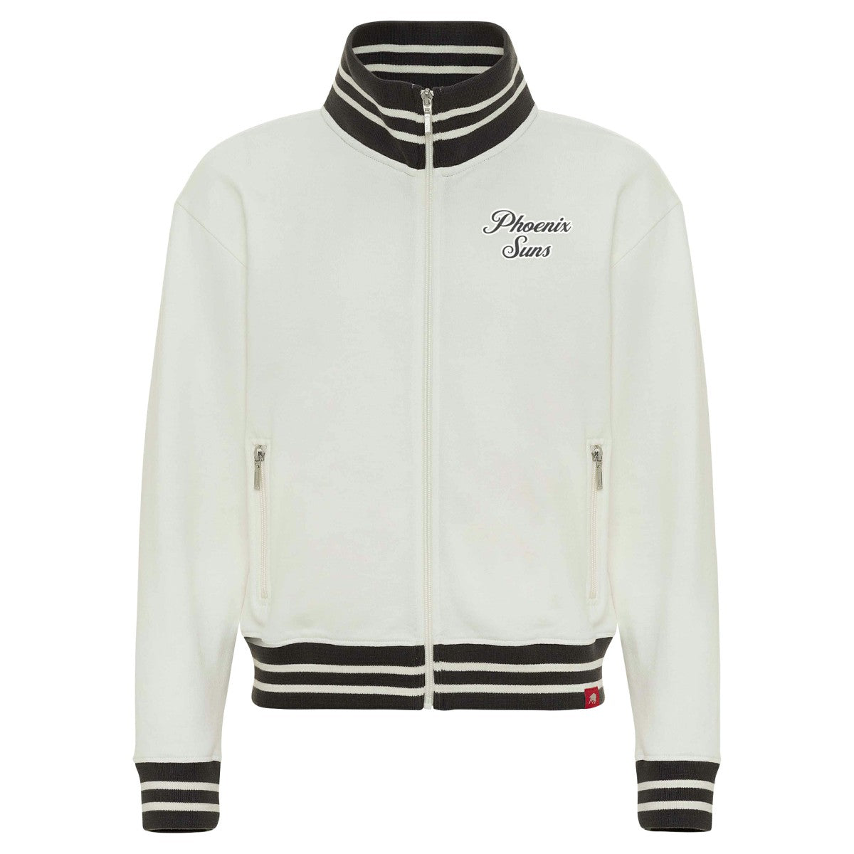 Phoenix Suns Sportiqe Women's Athletic Club Collection Sutton French Terry Full-Zip Jacket Cream
