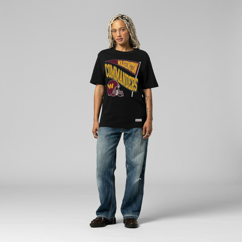 Mitchell & Ness Washington Commanders Women's Team Dynamic Boyfriend T-Shirt Black