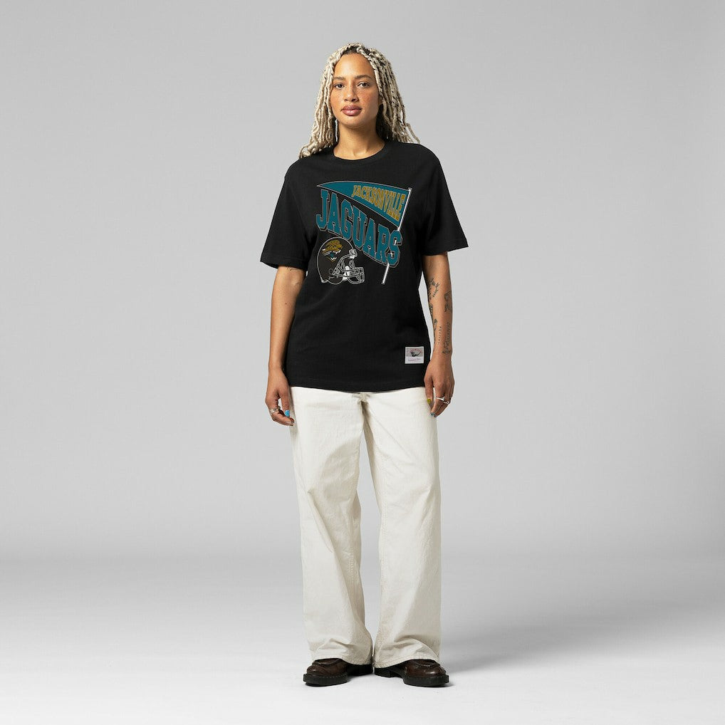 Mitchell & Ness Jacksonville Jaguars Women's Team Dynamic Boyfriend T-Shirt Black