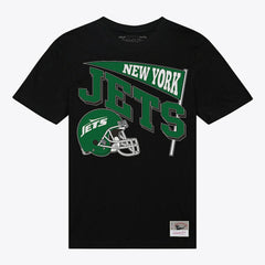 Mitchell & Ness New York Jets Women's Team Dynamic Boyfriend T-Shirt Black