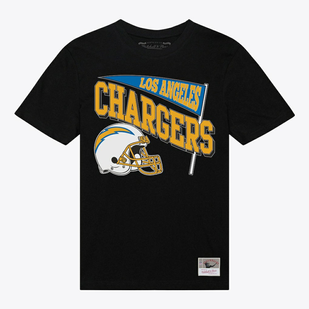 Mitchell & Ness Los Angeles Chargers Women's Team Dynamic Boyfriend T-Shirt Black