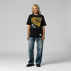 Mitchell & Ness Pittsburgh Steelers Women's Team Dynamic Boyfriend T-Shirt Black