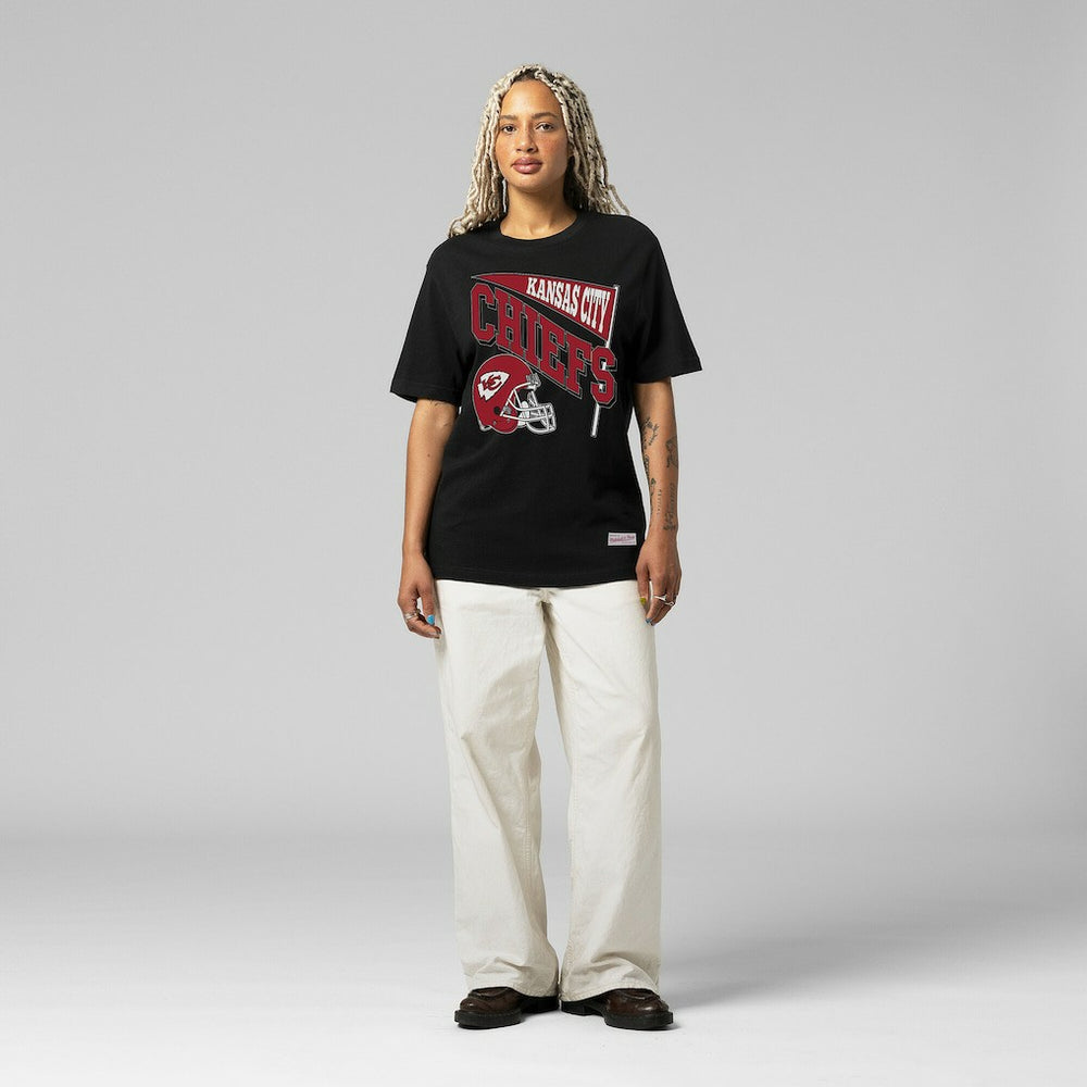 Mitchell & Ness Kansas City Chiefs Women's Team Dynamic Boyfriend T-Shirt Black